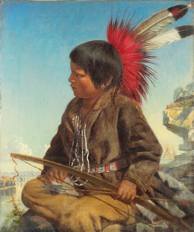 Indian Boy at Fort Snelling, Thomas Waterman Wood, 1862