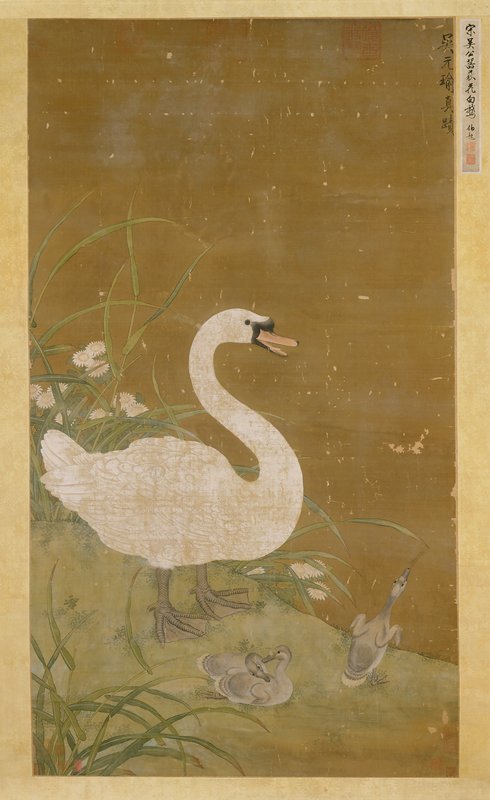 Swan and Cygnets, After Wu Yuanyu, 15th century