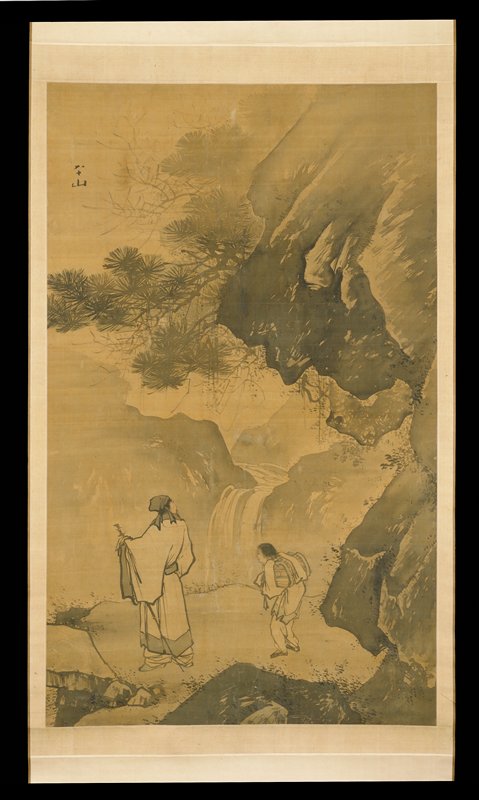 A Scholar Contemplating a Waterfall, Zhang Lu, c. 1525