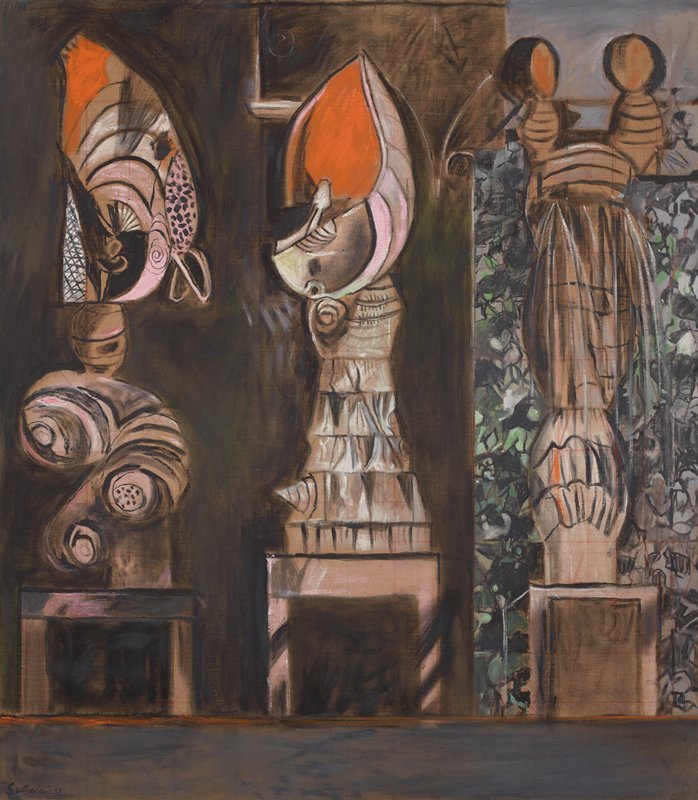 Three Standing Forms in a Garden, Graham Sutherland, 1951