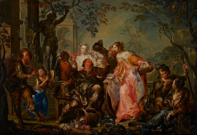 The Pleasures of the Seasons: Autumn, Иоганн Георг Платцер, ок. 1730