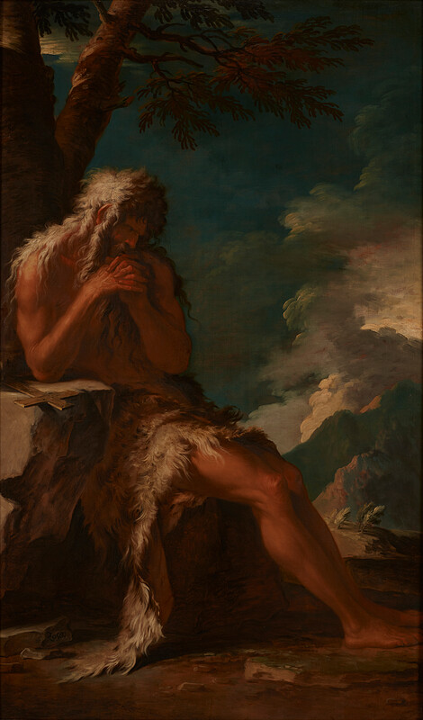 Saint Onuphrius in Wilderness, Salvator Rosa, c. 1660