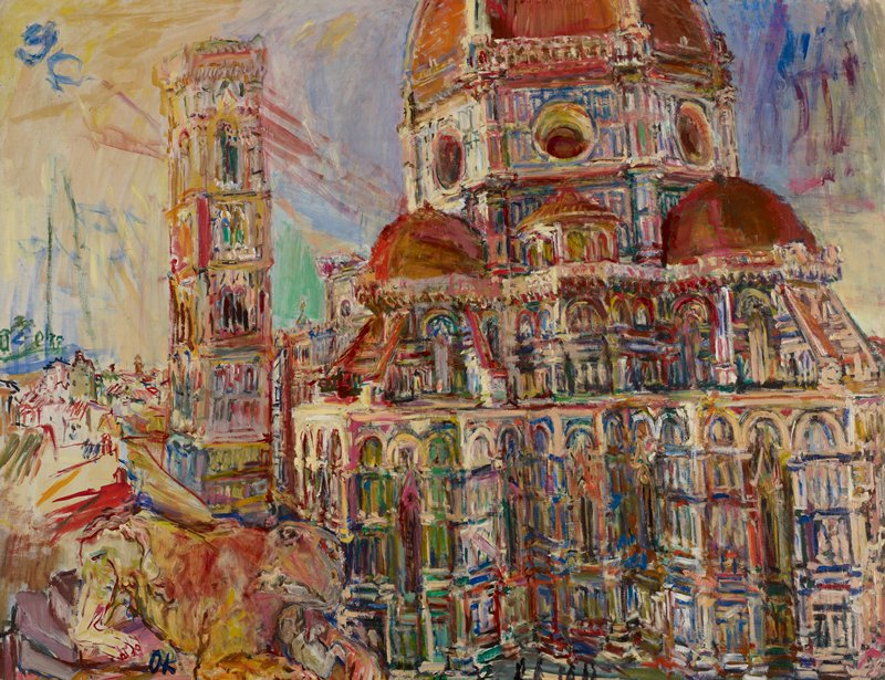 The Duomo, Florence, Oskar Kokoschka, 1948