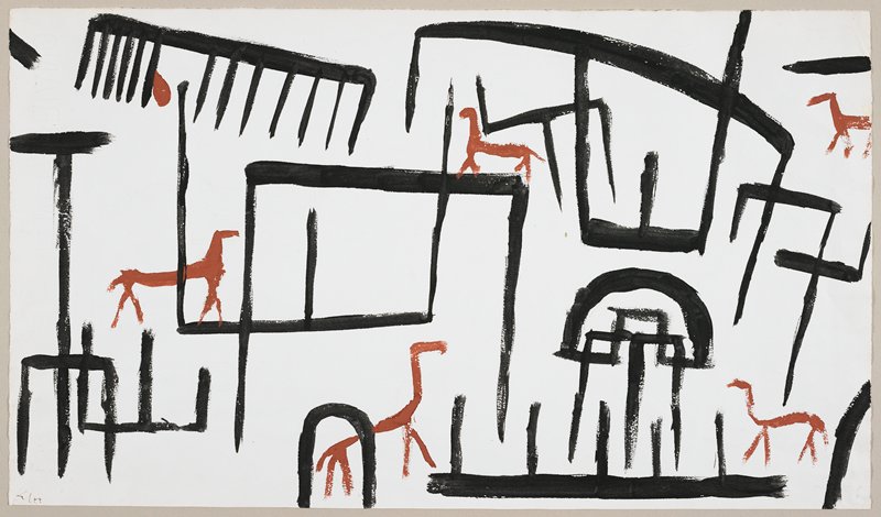 Animals in an Enclosure by Paul Klee