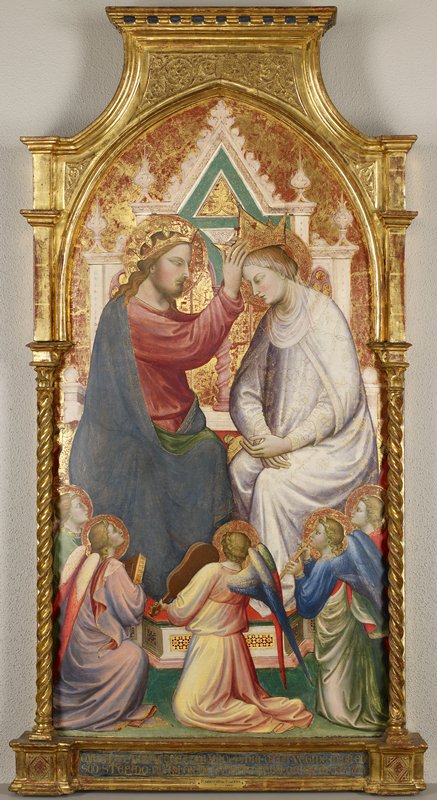 The Coronation of the Virgin with Five Music-Making Angels