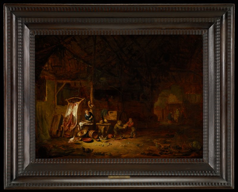 Interior of a Barn, Egbert van der Poel, 1644