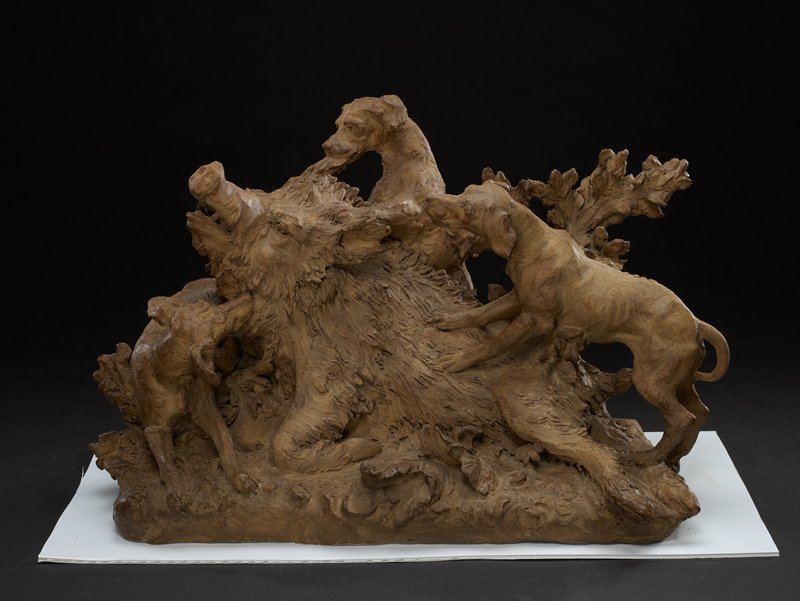 A Boar at Bay, Christopher Fratin, c. 1835
