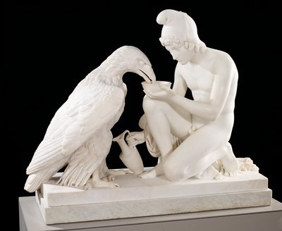 Ganymede and the Eagle, Bertel Thorvaldsen, 1817–29