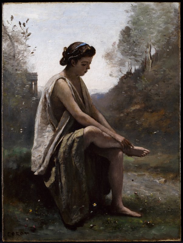The Wounded Eurydice, Jean-Baptiste-Camille Corot, c. 1868–70