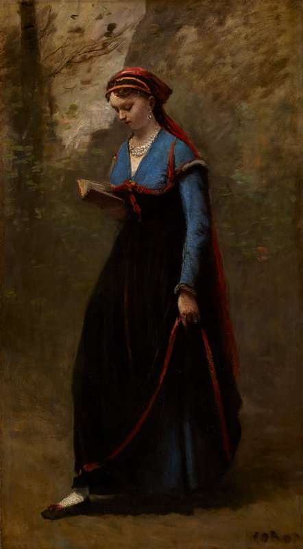 The Reader, Jean-Baptiste-Camille Corot, 1868