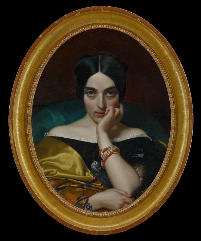 Portrait of Clémentine (Mrs. Alphonse) Karr, Henri Lehmann, 1845