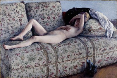 Nude on a Couch, Gustave Caillebotte, c. 1880