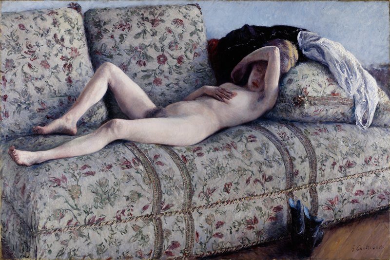 Nude on a Couch, Gustave Caillebotte, c. 1880