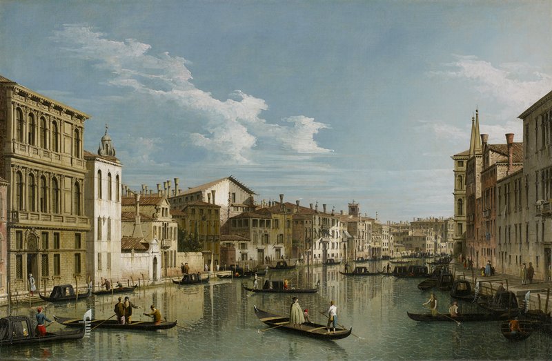The Grand Canal in Venice from Palazzo Flangini to Campo San Marcuola, Bernardo Bellotto, early 1740s