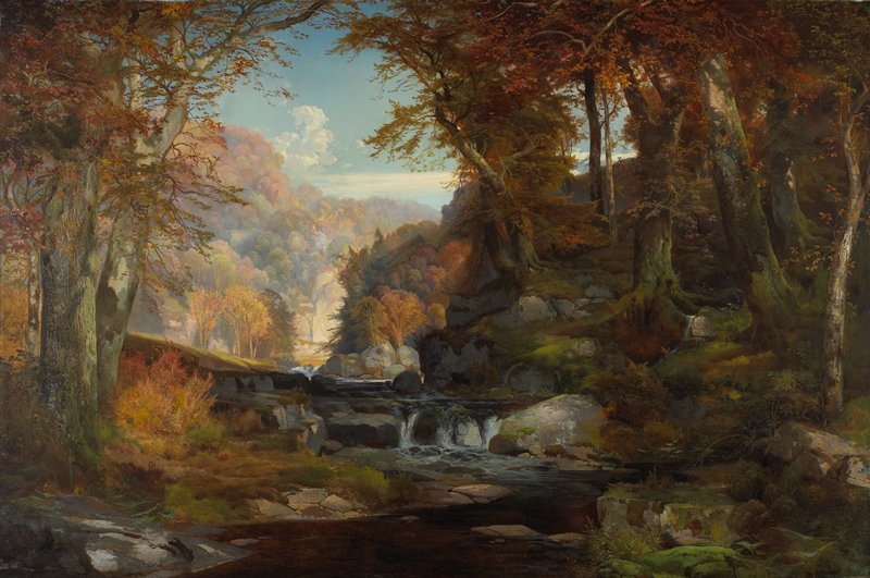 A Scene on the Tohickon Creek: Autumn, Thomas Moran, 1868