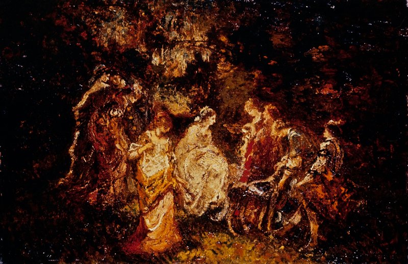 The Empress Eugenie at St. Cloud, Adolphe Monticelli, c. 1875–78
