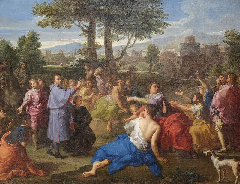 Monsignor Zondadari's Departure from Madrid and Blessing of the People, Placido Costanzi, 1728