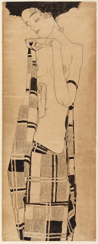 Standing Girl by Egon Schiele