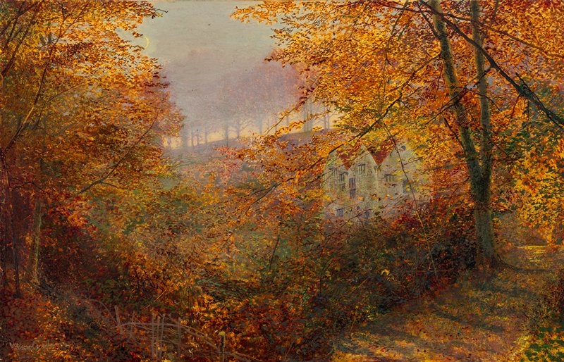A House in a Clearing, John Atkinson Grimshaw, 1870
