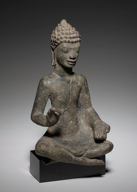 Seated preaching Buddha, 7th-9th century