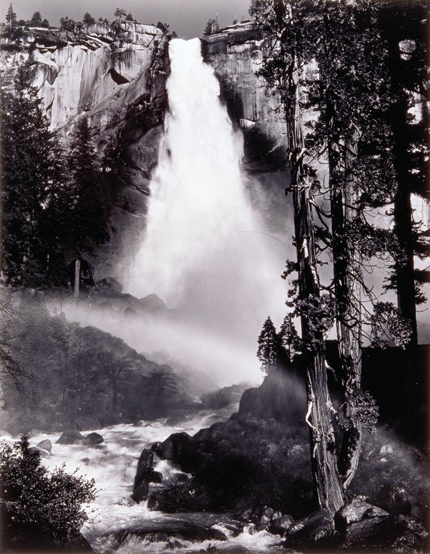 Nevada Fall, Rainbow, Ansel Adams, c. 1947