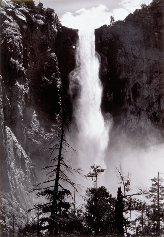 Bridalveil Fall, Ansel Adams, c. 1952