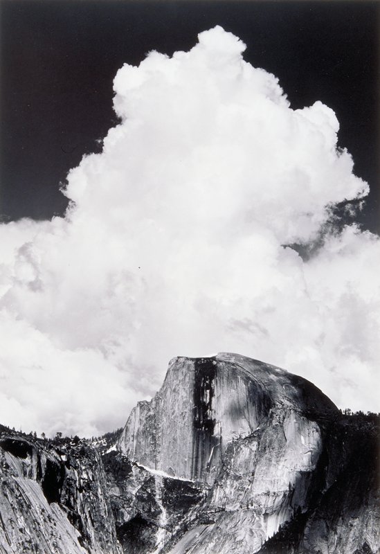 Half Dome, Thunder Cloud, Ansel Adams, c. 1956