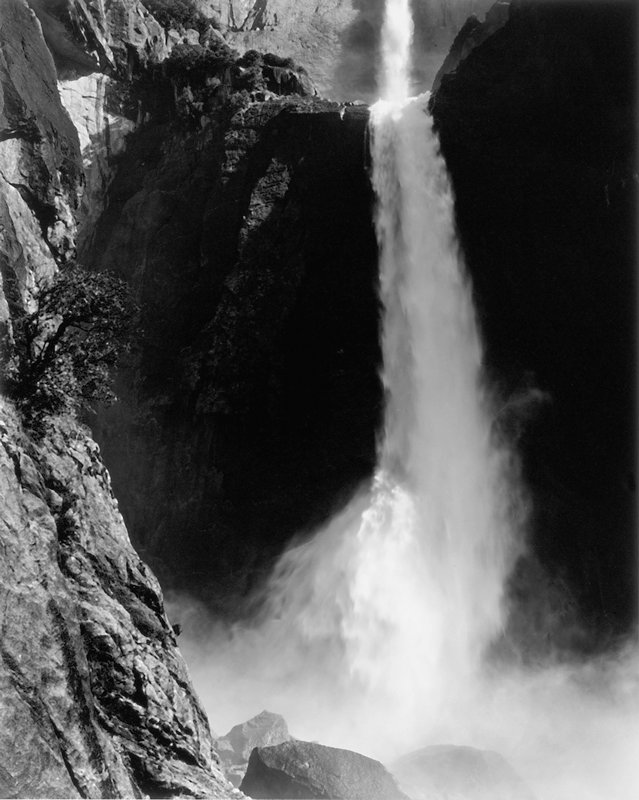 Lower Yosemite Fall, Ansel Adams, c. 1946