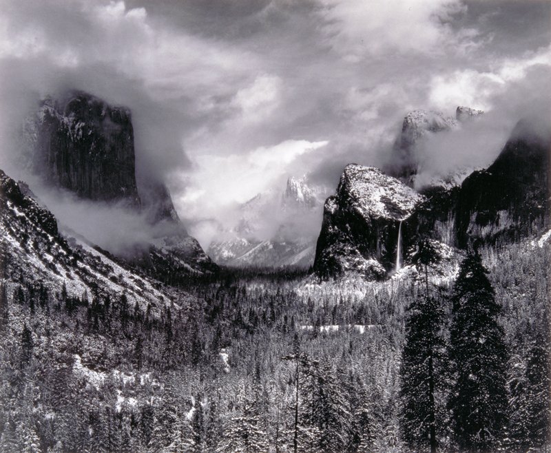Winter Storm, Ansel Adams, 1944