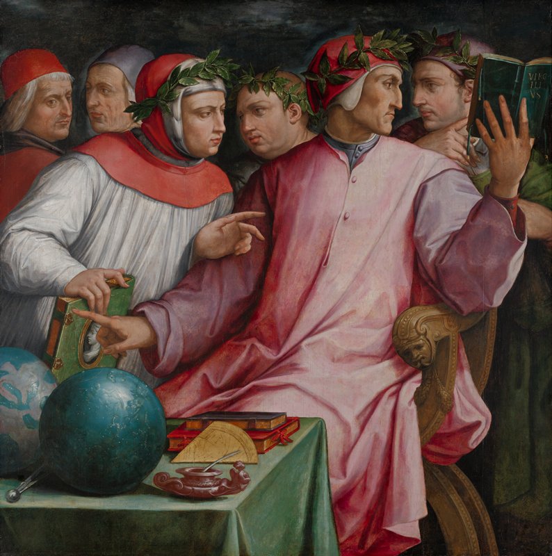 Six Tuscan Poets, Giorgio Vasari, 1543–44