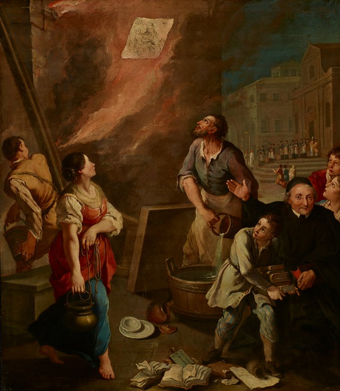 The Miracle of the Madonna of the Fire, Aureliano Milani, c. 1725