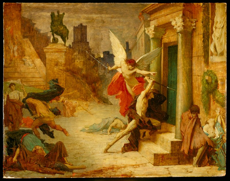 The Plague in Rome, Jules Elie Delaunay, 1869