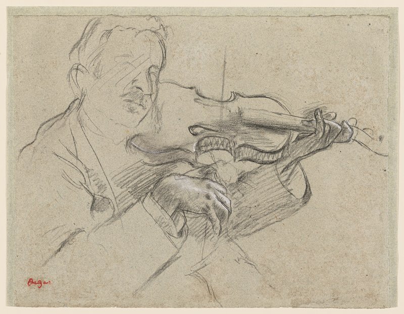 The Violinist, Edgar Degas, c. 1878–79