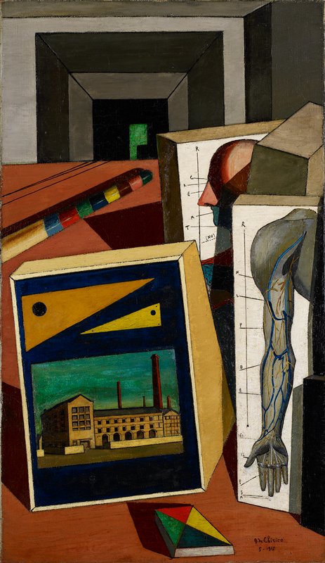 The Scholar's Playthings, Giorgio de Chirico, 1917
