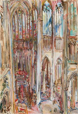 Cologne Cathedral, Oskar Kokoschka, 1956