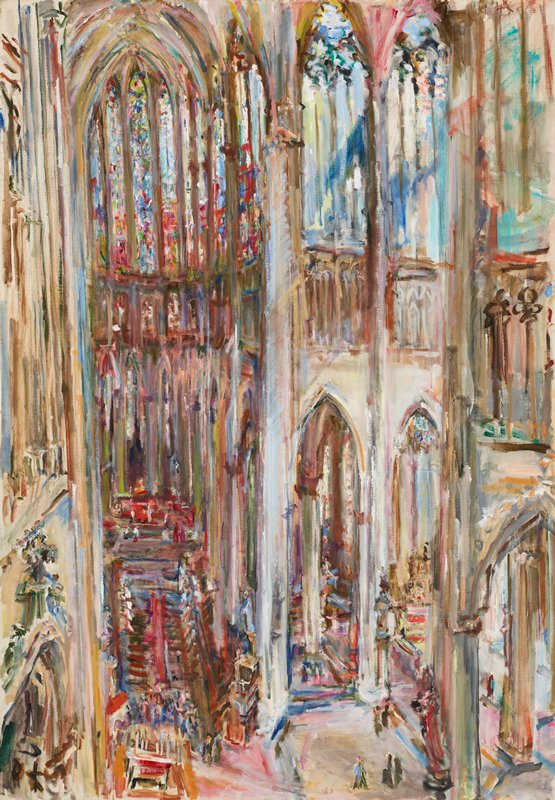 Cologne Cathedral, Oskar Kokoschka, 1956
