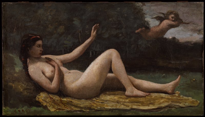 Evocation of Love, Jean-Baptiste-Camille Corot, 1850–55