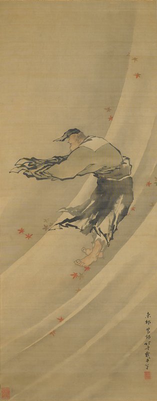 Liezi in the Wind, Katsushika Hokusai, c. 1810–1813