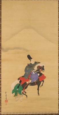 Narihira Riding Below Fuji, Sakai Hōitsu, c. 1820