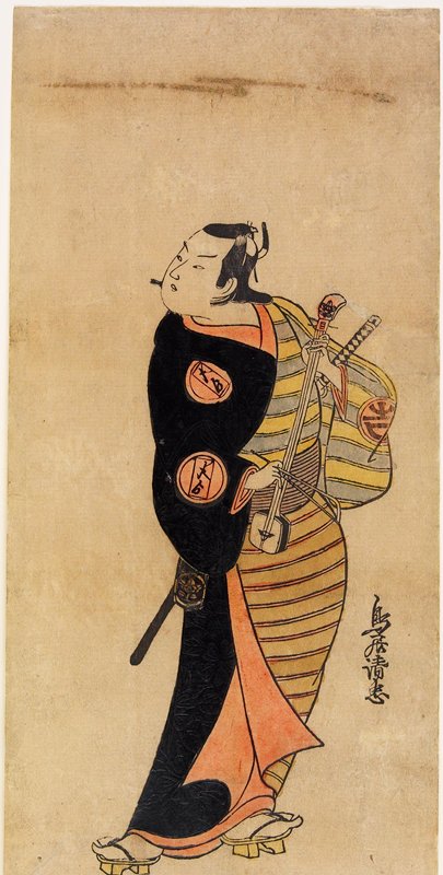Actor Ichimura Takenojō IV as the page Kichisaburō, Torii Kiyotada, 1718, 1st lunar month