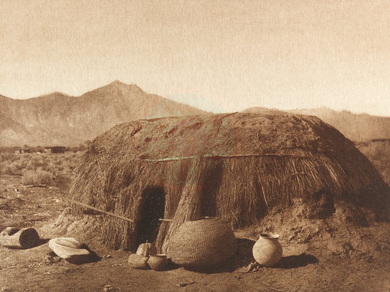 A Pima Home, Edward S. Curtis, c. 1907