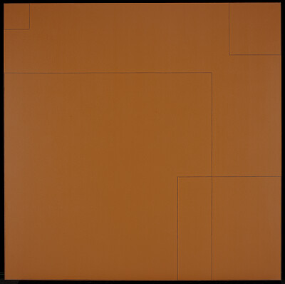 Four Squares within a Square II, Robert Mangold, 1974