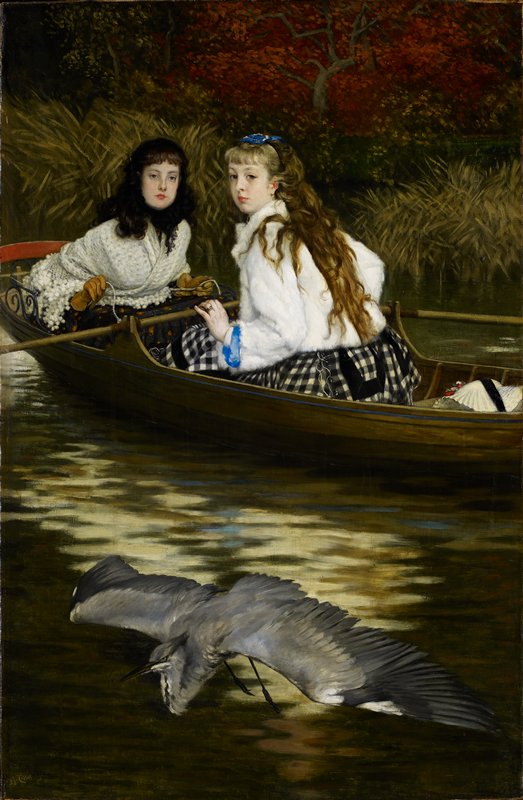 On the Thames, a Heron, James Tissot, c. 1871–72