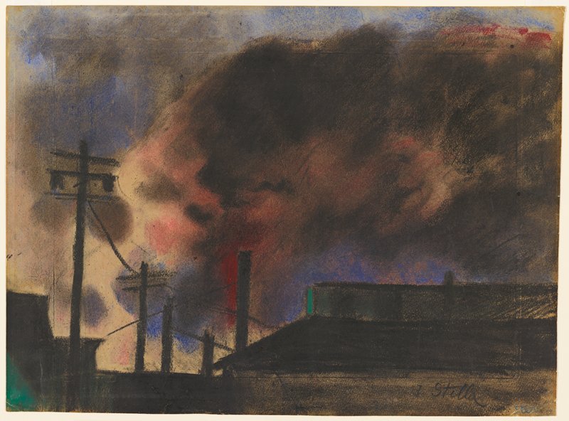 Pittsburgh Factory Scene, Joseph Stella, c. 1908–18