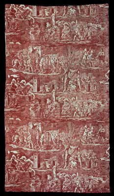Dokumentasi “Joan of Arc Panel”; Cotton, copperplate print. Minneapolis Institute of Art.