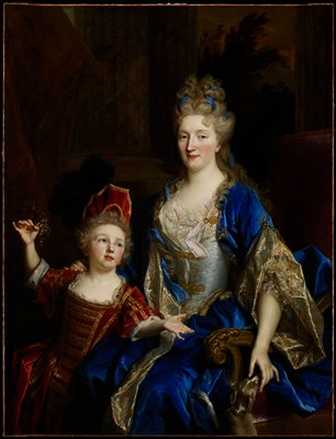 Dokumentasi “Portrait of Catherine Coustard, Marquise of Castelnau, Wife of Charles-Léonor Aubry with Her Son Léonor”; Oil on canvas. Minneapolis Institute of Art.