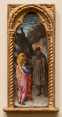 Way to Emmaus, Bartolomeo di Tommaso, c. 1440