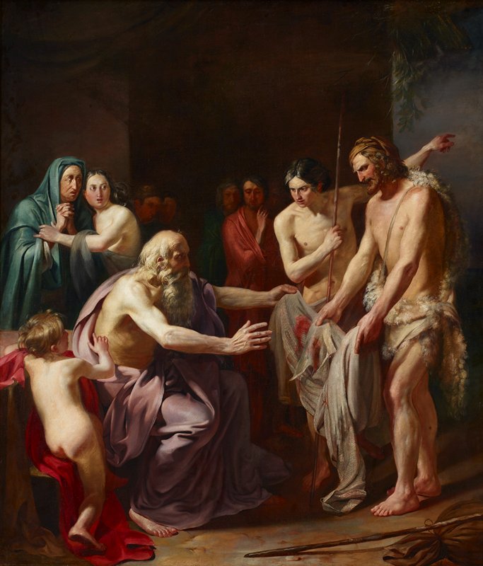 Jacob Recognizing the Robe of His Son Joseph, Jean-Jacques Forty, c. 1791