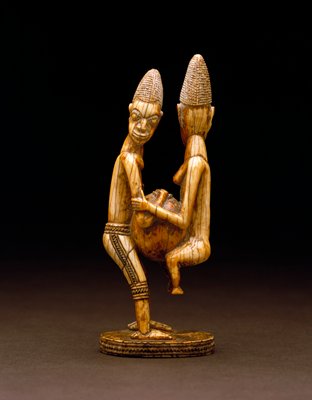 Man and woman with a calabash, before 1850