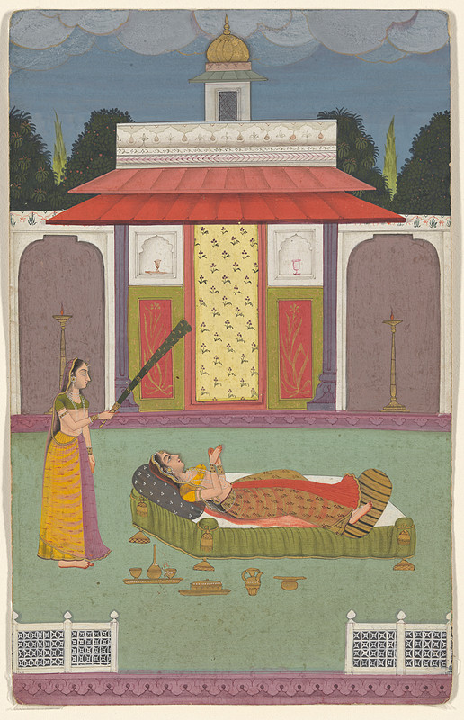 Court Lady with Attendant, c. 1720